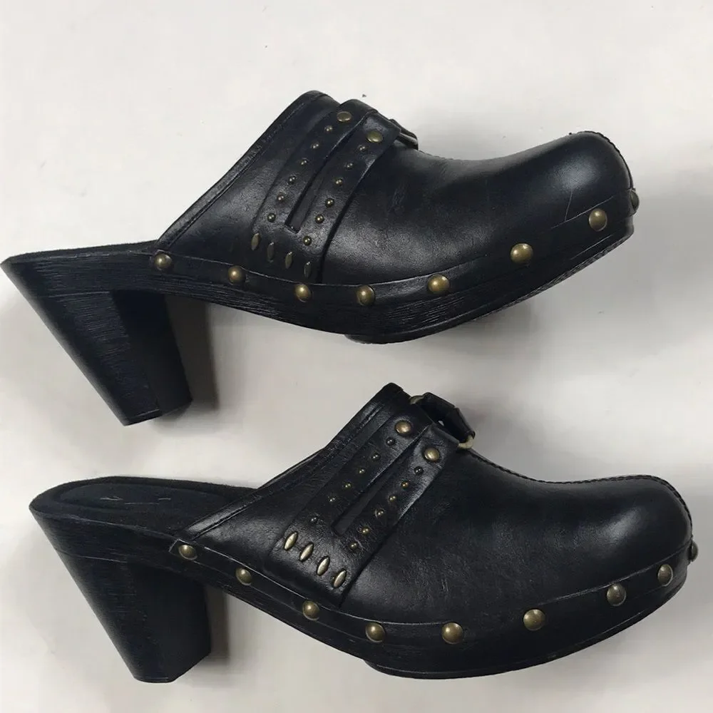 WHITE MT LEATHER UPPER BLACK WOMEN SHOES SIZE 9